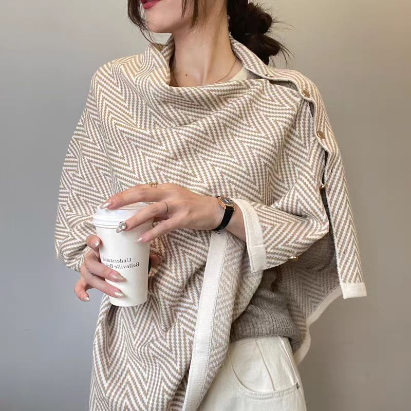 New Versatile Shawl for Spring and Autumn, Warm and Stylish Cape