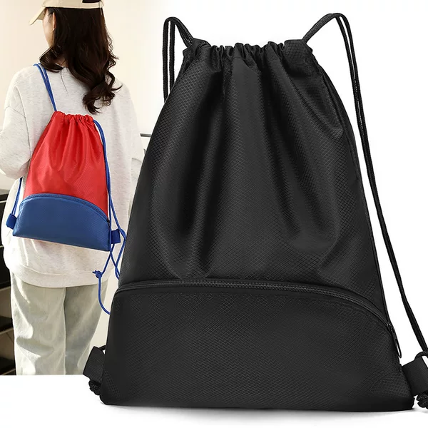 Cross-border new product: lightweight drawstring backpack, large-capacity travel and leisure backpack, 2027 new model foldable bag