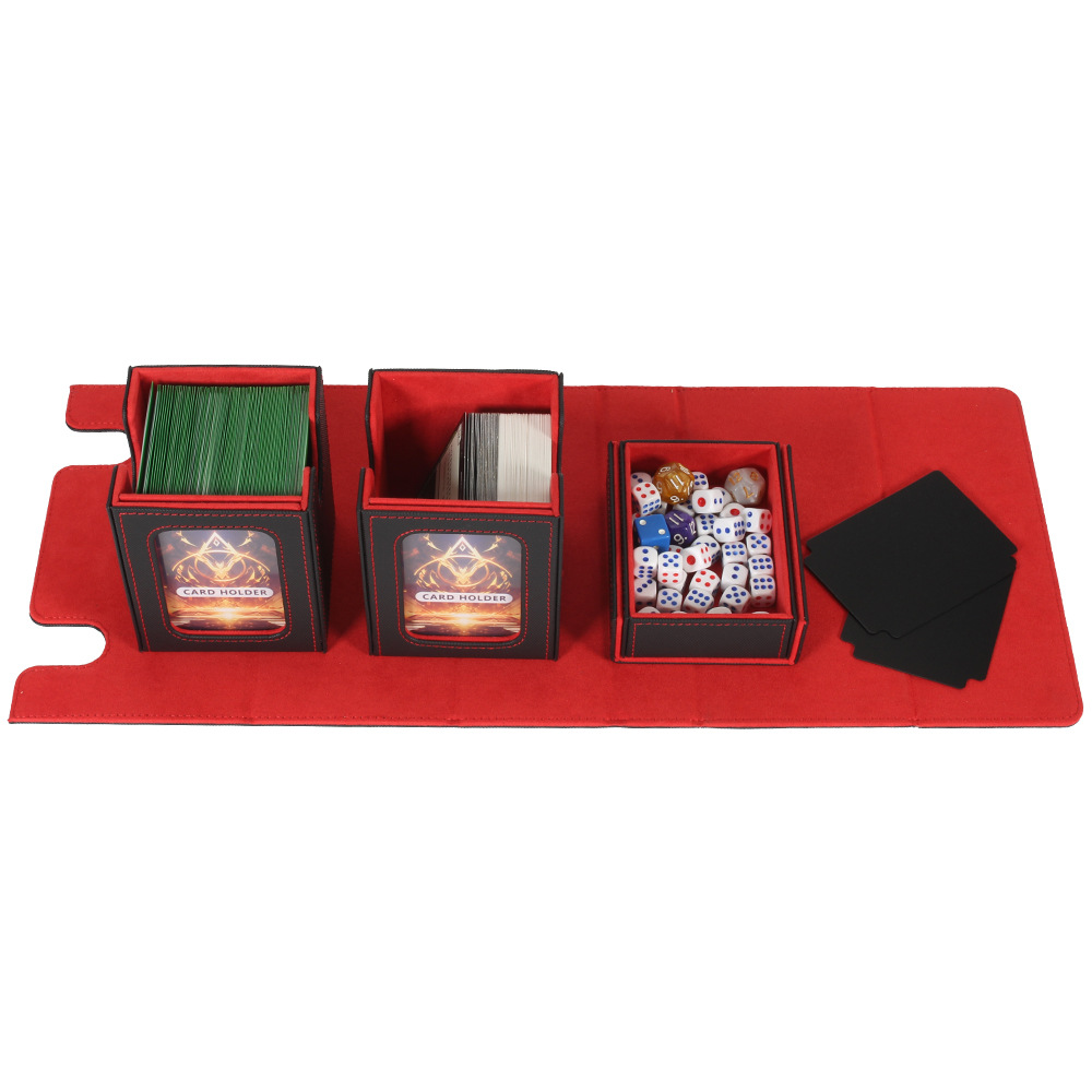 's Best-selling Double-sided Windowed 200+ Capacity PU Leather Card Box For Magic: The Gathering, Yu-Gi-Oh, And_voghion.com