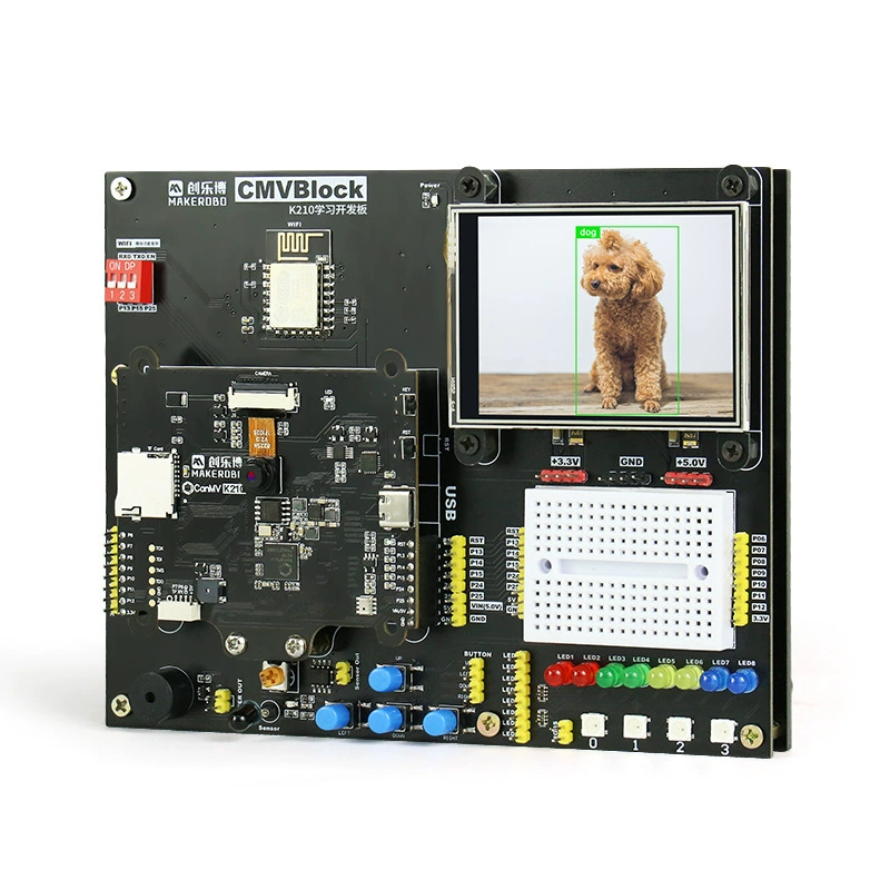 Плата разработки K210, набор для ИИ, искусственный интеллект, визуальное распознавание лиц, Python, глубокое обучение