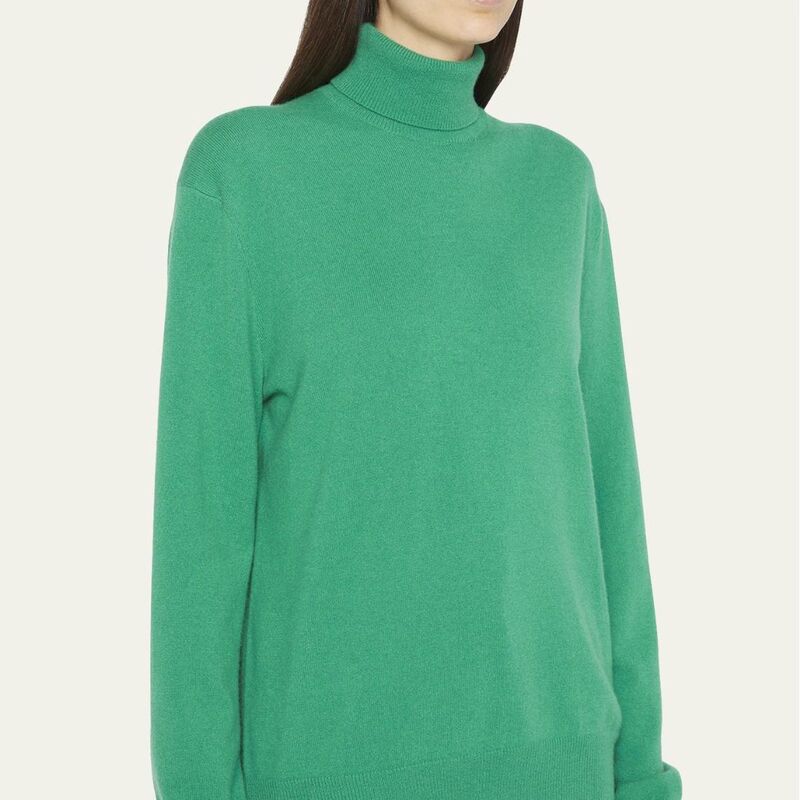 New women's European and American autumn and winter turtleneck sweater 100% mernu pure wool bottoming shirt cashmere feel sweater