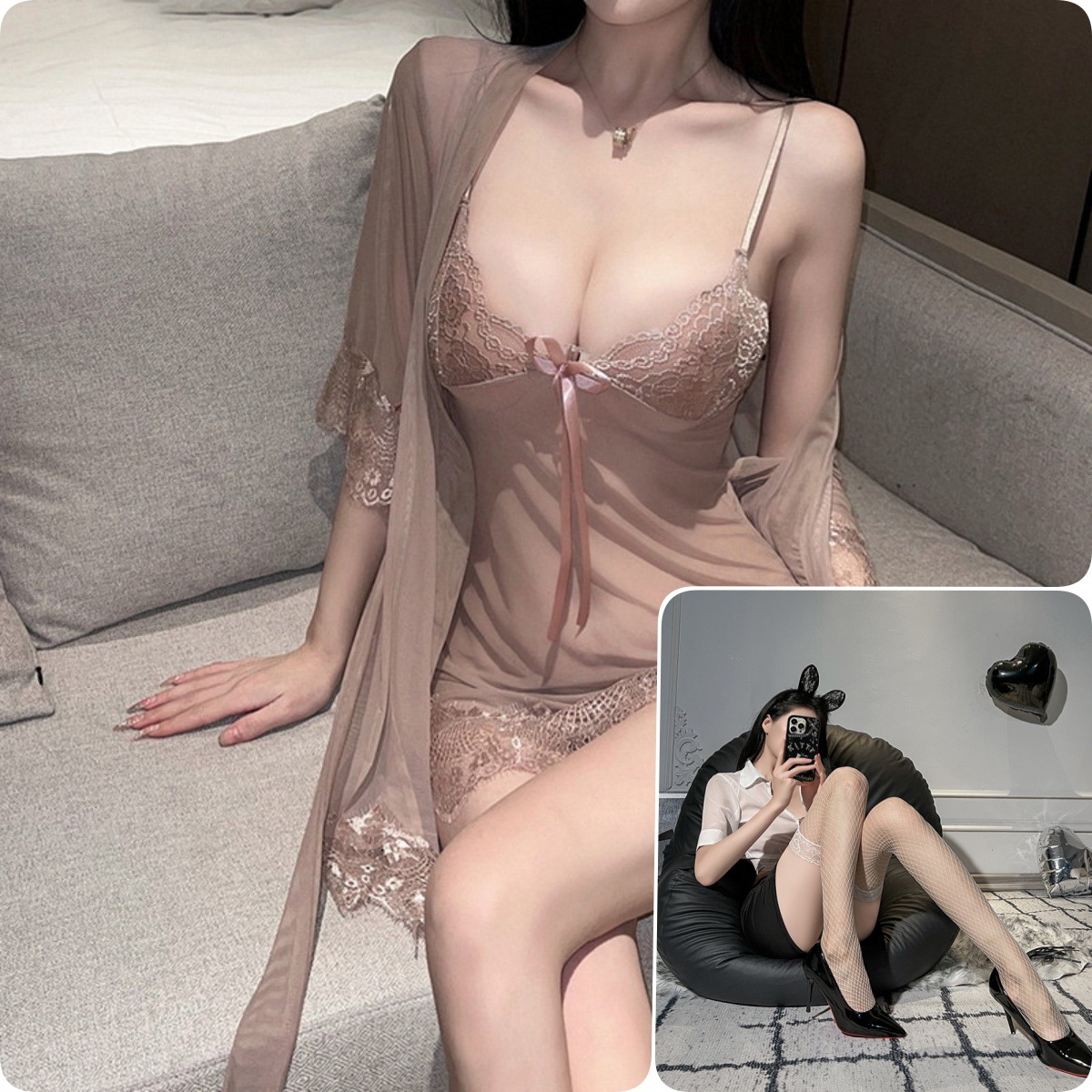 된장가루 + 흰색 망사스타킹