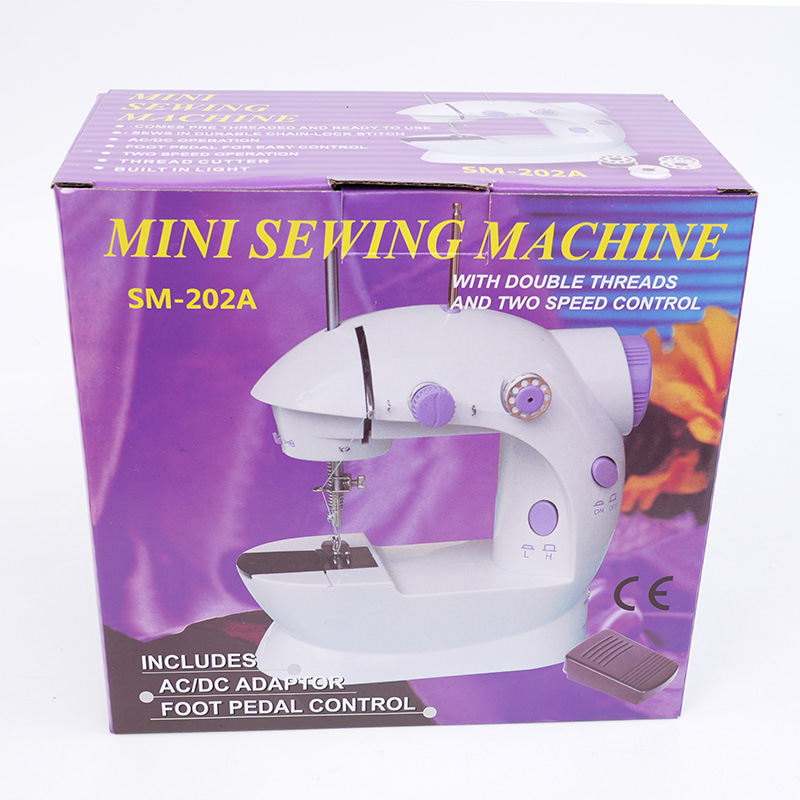 202A máquina de coser mini eléctrica multifuncional doméstica máquina de coser mini pedazo doméstica comercio exterior al por mayor transfronterizo