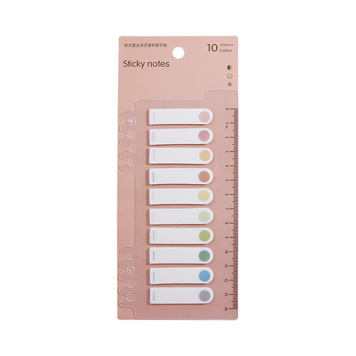 Morandi Translucent PET Index Sticker Vanilla Autumn Post-it Marker Writable Note Paper Note Book
