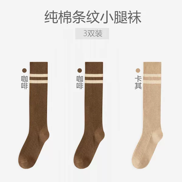 Coffee + coffee + khaki [three pairs]