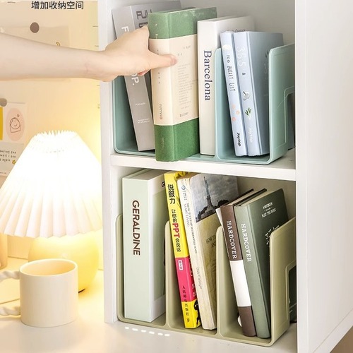 Book stand book clip desktop fixed book storage box student bookshelf bookend dormitory organizing storage rack artifact