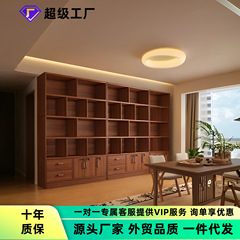 本棚の床にある物置棚の大容量収納棚の木製オフィスのファイル棚のリビングルームは壁に寄りかかって一体的に本棚を作ります。