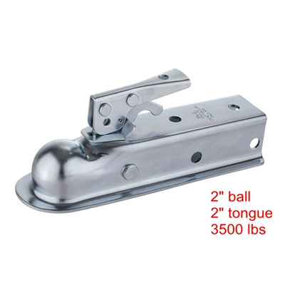 American 2inch Galvanized Trailer Ball Cover Trailer Cover Coupler Connector (Other Car Modifications) - 22-galvanized