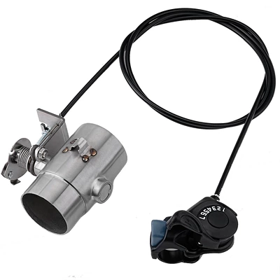 Exhaust modification controller, high-temperature resistant mechanical valve, motorcycle exhaust pipe modification (Exhaust pipe) - a-long-valve-with-gear-adjustment
