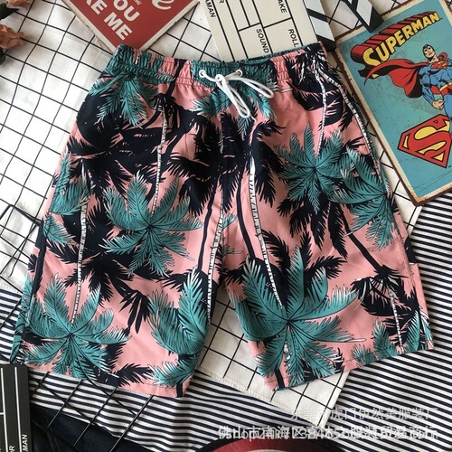Men's Beach Shorts, Submersible, Quick-Drying, Relaxed Fit, 5-Finger Swimming Shorts, Beach Vacation, Drifting, Surfing Shorts, Wholesale Clothing