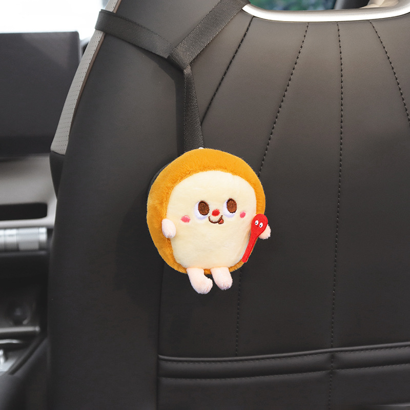 Nueva caricatura BYD Dolphin Seagull Sports Asiento con gancho trasero, almacenamiento en el automóvil, productos interiores de dibujos animados lindos