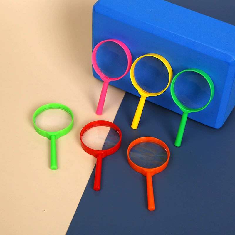 Пластиковые 60 акриловые HD цветные детские наблюдения портативные науки и Образование Развивающие игрушки для исследований на открытом воздухе увеличительное стекло