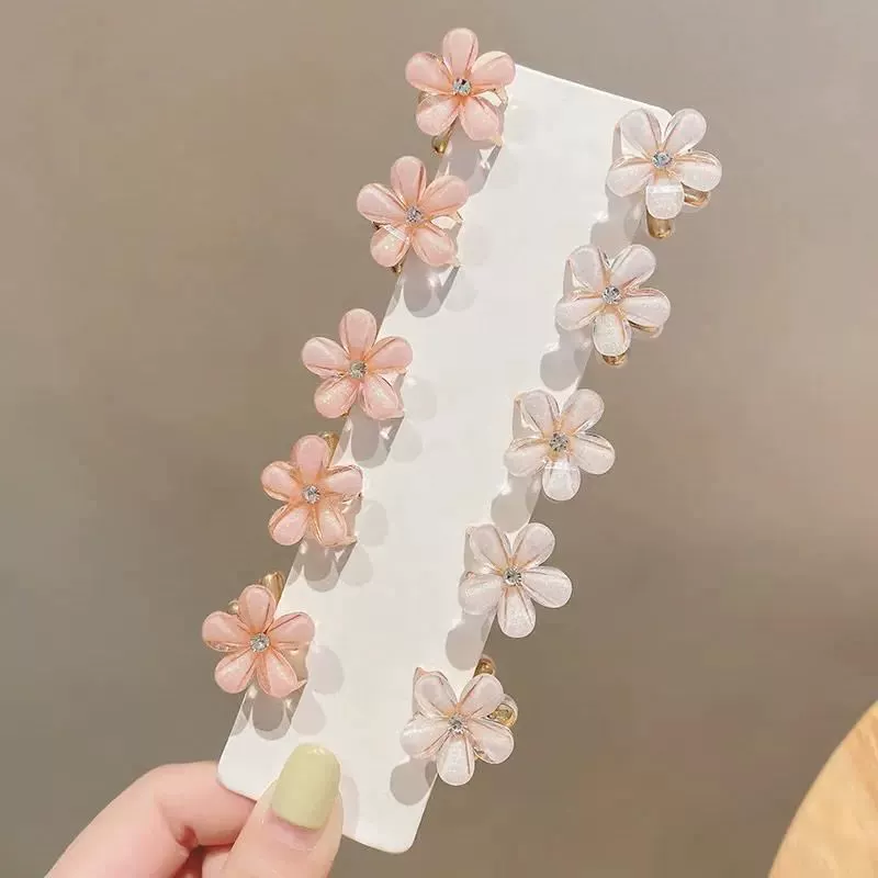 Горный чай, летний крабовый заколок, изящные челки, маленькие заколки, аксессуар для волос