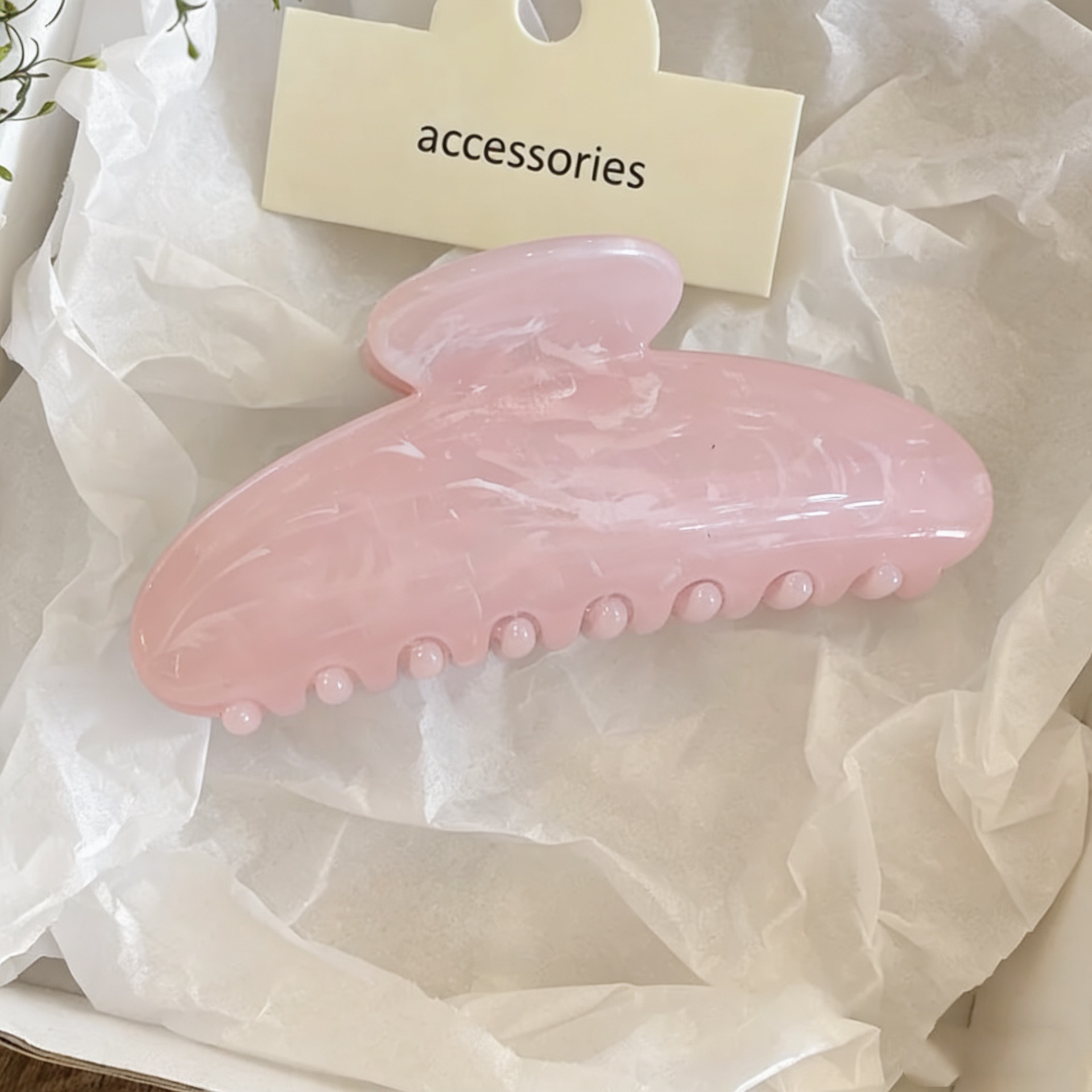 Smudged oval pink