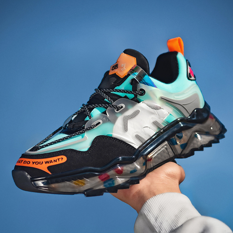 Sports Casual Shoes for Men 2025 Spring New Men's Breathable Running Shoes Popcorn K-Style Trendy Mens Shoes Sports Casual Shoes for Men 2025 Spring New Men's Breathable Running Shoes Popcorn K-Style Trendy Mens Shoes