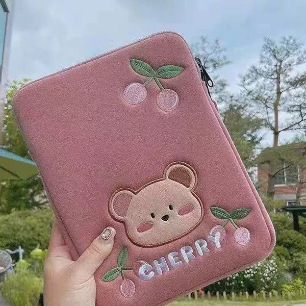 Japanese and Korean Ins Style Cute Embroidered Inner Bag Apple 13.3/14/ 15.6inch Huawei 16inch Bubble Wrap Computer Bag