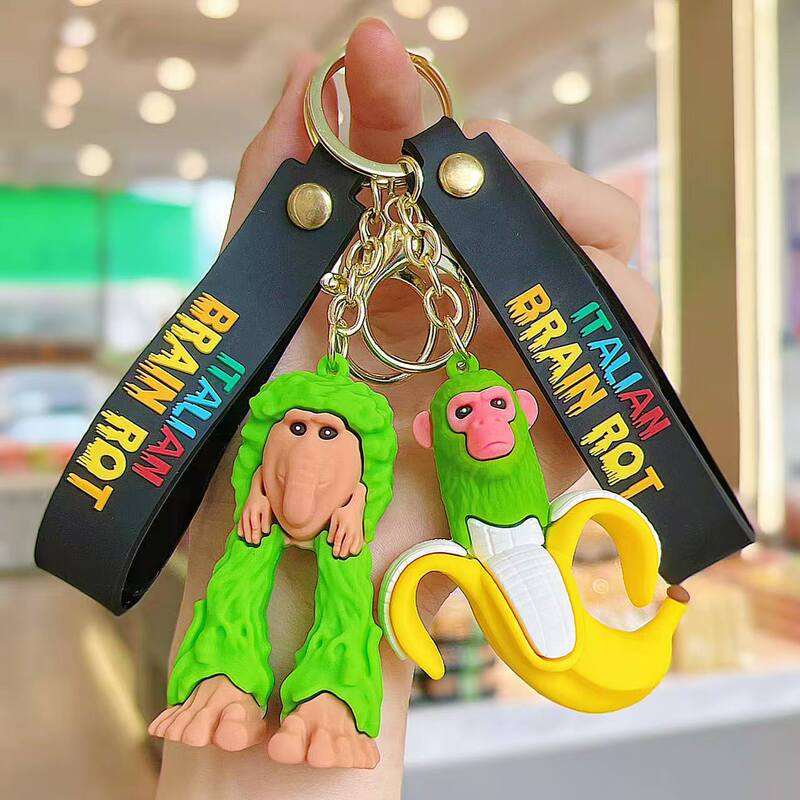 Cross-Border Popular Shanhaijing Keychain, American Version, Stick Figure Wearing Shoes, Shark, Marine Life Bag Pendant, Small Gift Cross-Border Popular Shanhaijing Keychain, American Version, Stick Figure Wearing Shoes, Shark, Marine Life Bag Pendant, Small Gift
