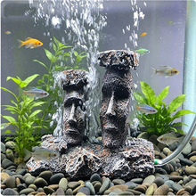 鱼缸水族箱装饰造景树脂摆件仿真树根沉木躲避树洞爬宠气动佛像