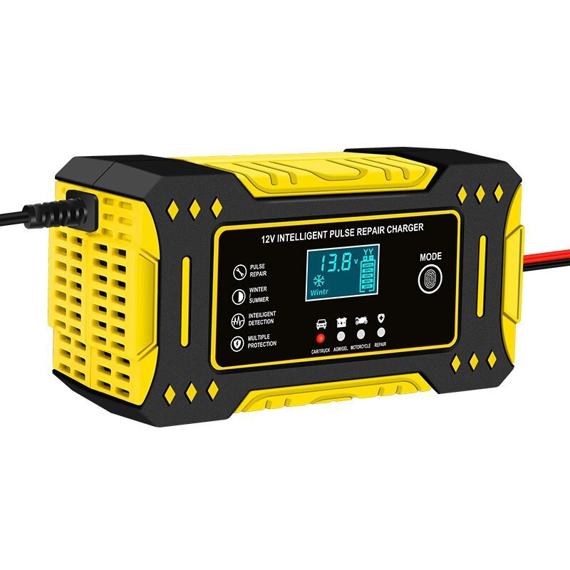 工厂直供 12V6A摩托车汽车智能修复电瓶充电器蓄电池充电器欧规|undefined