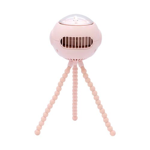 Home Outdoor Creative Portable Wireless Music Octopus Fan USB Charging Mosquito Repellent Swivel Baby Cart Fan