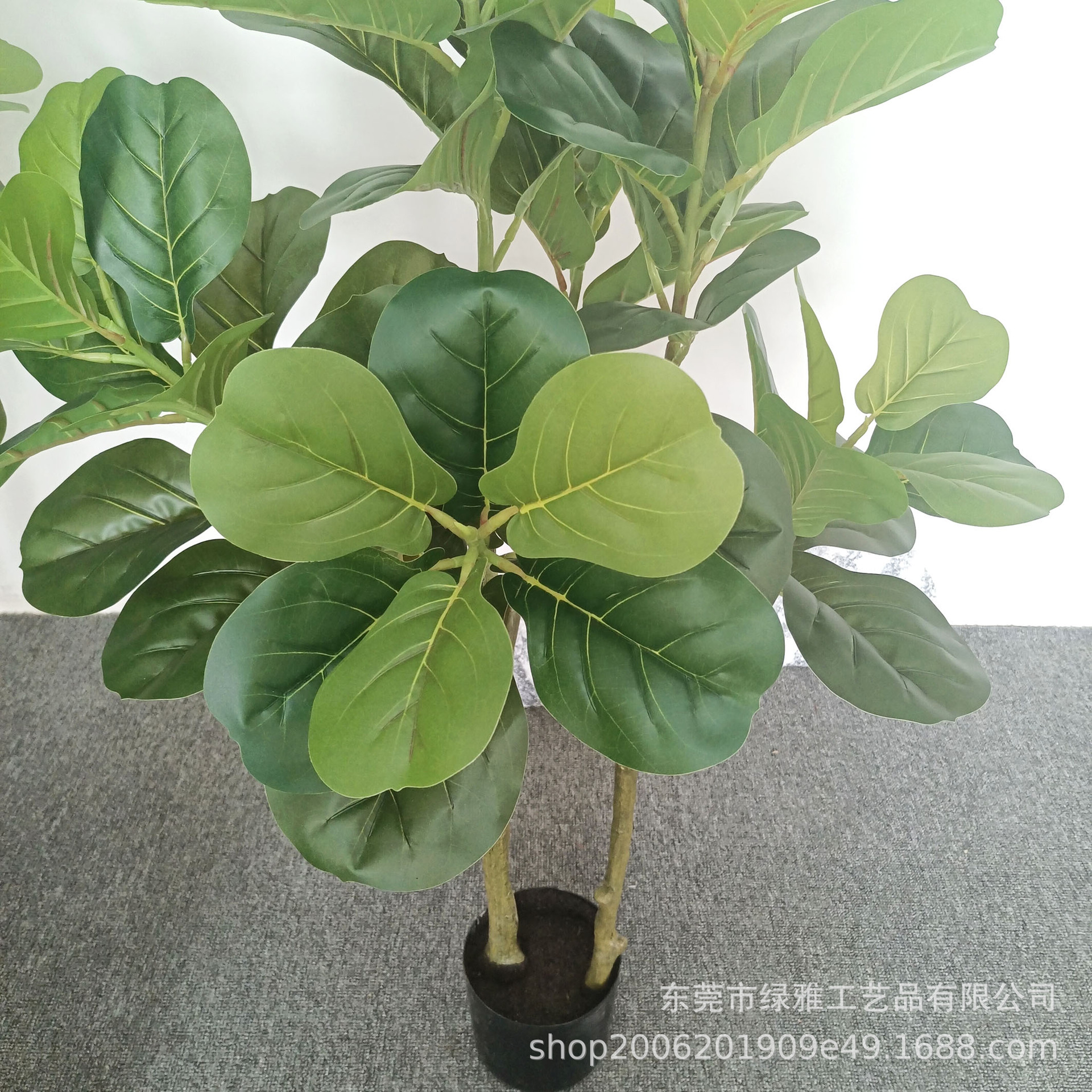 工厂直销仿真琴叶榕多杆琴叶榕家居办公室绿植盆栽室内落地摆件-阿里巴巴