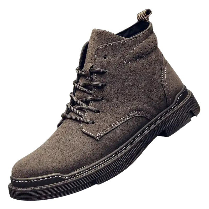 2024, осенние новые ботинки martin, мужские короткие ботинки в британском стиле ретро с вышивкой на мягкой подошве, молодежная кожаная мужская обувь из свиньи и бабы