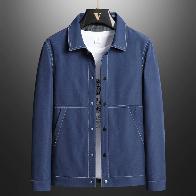 Новая Мужская рабочая одежда, куртка с лацканами, модная Модная молодежная повседневная куртка, свободная красивая модная мужская куртка