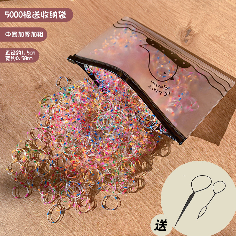 Banda de goma desechable para niños, el cabello del bebé no daña el cabello