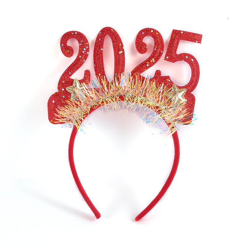 2025 Christmas luminous headband head reed New Year Christmas party decoration head reed carnival party supplies_voghion.com