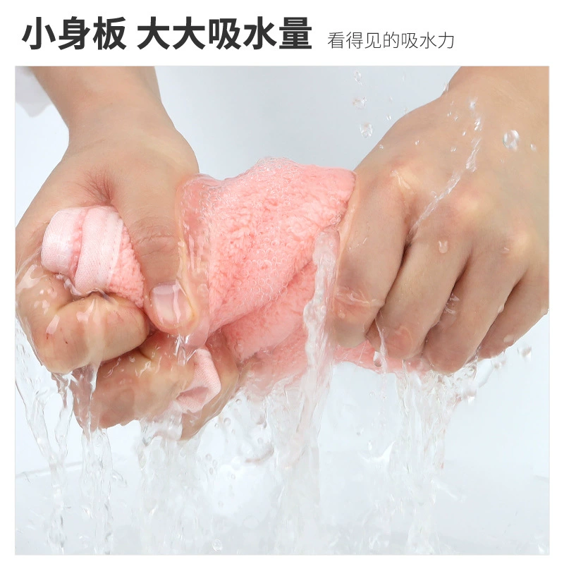 Шарф из кораллового велюра Jia Jianchen, утолщённый, подвесной, ручная стирка, не линяет, милые контрастные цветочные полотенца для рук