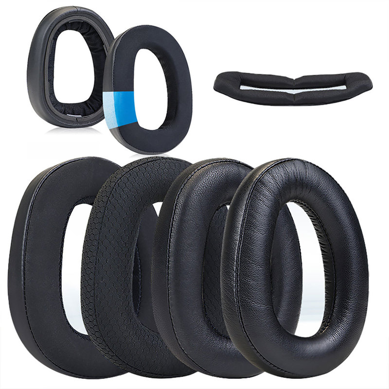 Suitable for Sennheiser Gsp600 500 550 670 Earmuffs Head-Mounted Headphones Sponge Cover Leather Cover Ear Pads Suitable for Sennheiser Gsp600 500 550 670 Earmuffs Head-Mounted Headphones Sponge Cover Leather Cover Ear Pads