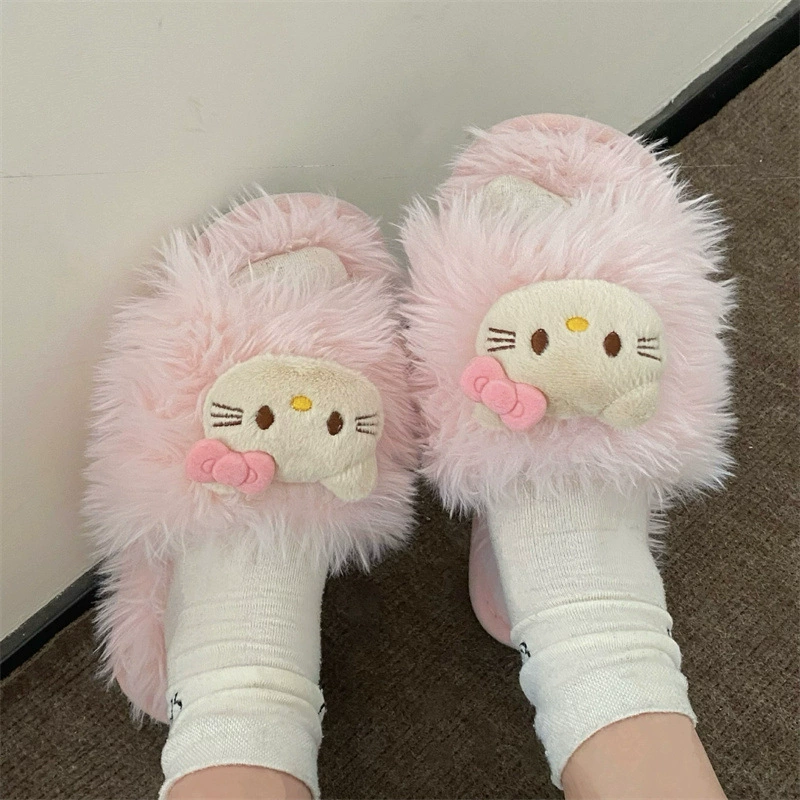 Hello Kitty, качественные демисезонные шлёпанцы