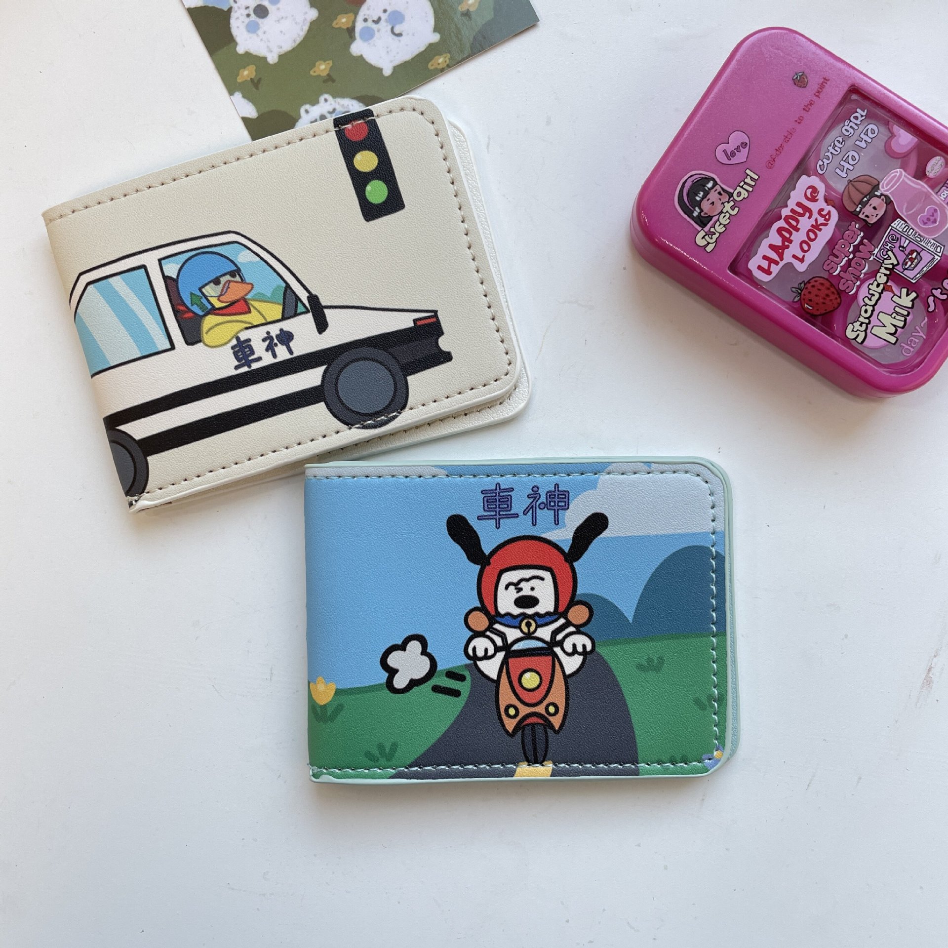 卡通可愛駕駛證機動車行駛證網紅駕照本皮套女證件套保護套BH086