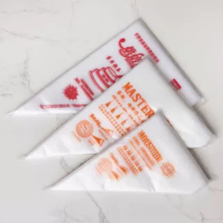 定制一次性裱花袋印刷LOGO图案食品级烘焙包装套装工具创意蛋糕