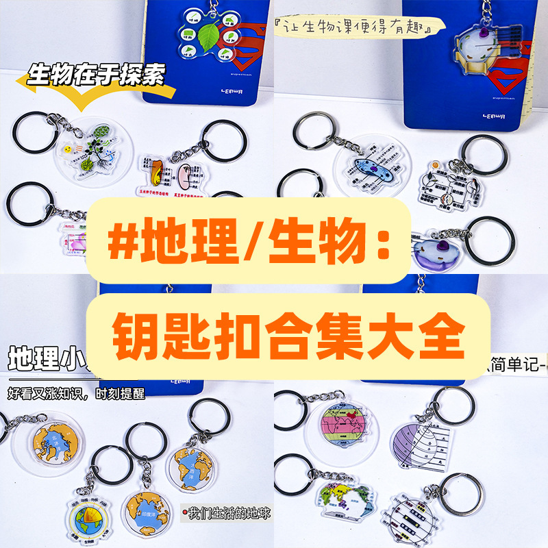 Student Geography Biology Keychain Acrylic Knowledge Pendant Creative Teacher Small Gift Student Small Prize Learning Student Geography Biology Keychain Acrylic Knowledge Pendant Creative Teacher Small Gift Student Small Prize Learning