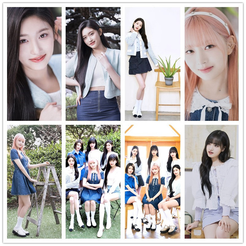 IVE D社画报同款 不干胶海报 墙贴画 装饰画 粉丝应援 明星周边