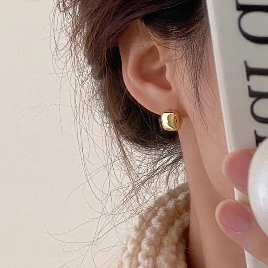 Geometric square elegant universal earrings