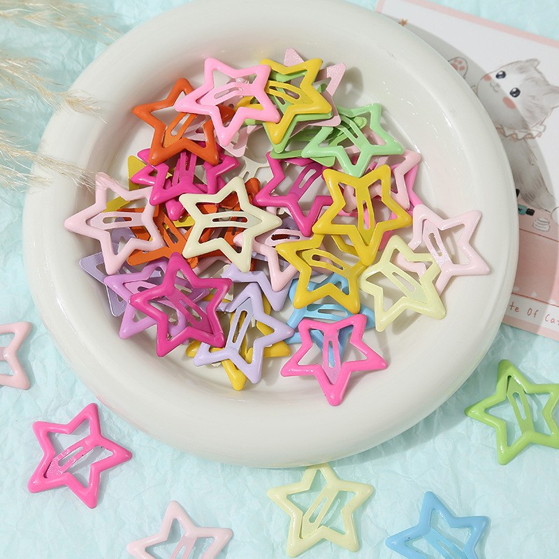 Five-pointed Star Oil-drip Hair Clip For Women, Side Bangs Clip,...