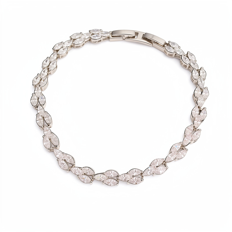 Collar de perlas de zircón ligero de lujo nicho clavícula personalidad exquisita moda alta sensación conjunto de joyería al por mayor
