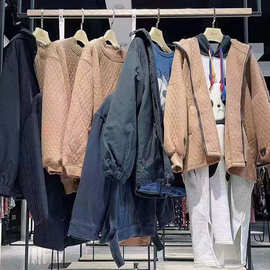 小渔仔秋冬女时尚混搭简约休闲女风衣外套杂款包品牌折扣货源批发