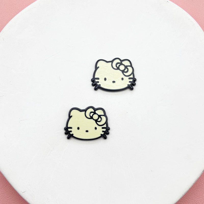 新しい水玉模様の猫のリボンジュエリーアクセサリー diy ヘアピン頭飾りアクセサリー携帯電話ケース装飾パッチ|undefined