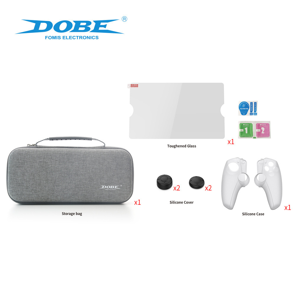 PS5 Portal Palm EVA storage bag tempered film + split silicone case + rocker cap five-in-one suit
