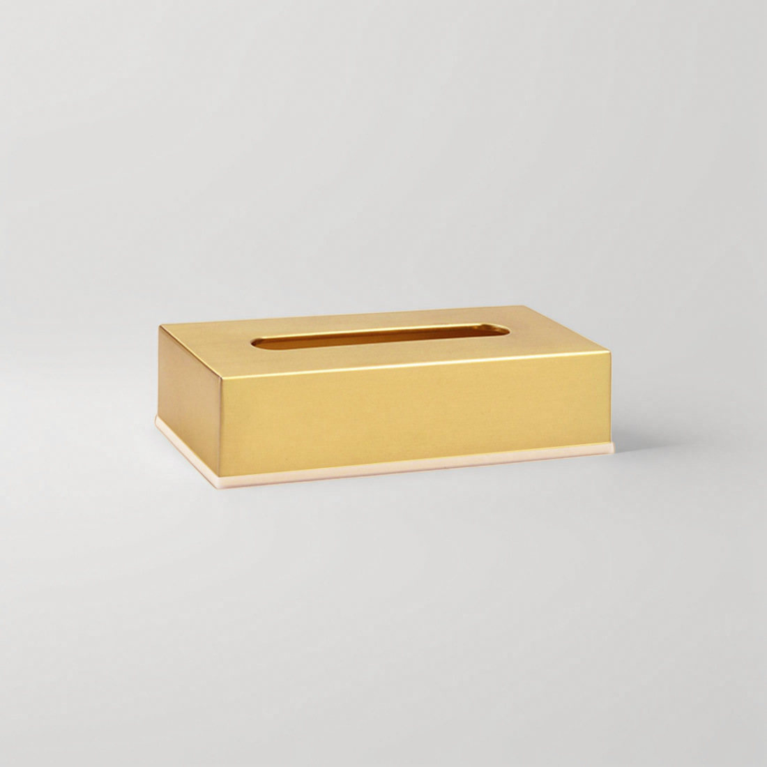 Oro caja de pañuelos de acero inoxidable 304 hogar sala de estar mesa de café Escritorio de lujo de estilo europeo caja de pañuelos rectangular de metal