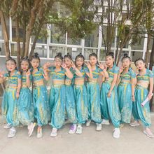 印度舞演出服儿童六一幼儿新疆舞民族舞合唱表演服茉莉公主裙