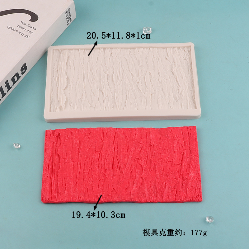 Fondant molde de silicona corteza textura frontera pastel chocolate DIY epoxi utensilios para hornear en stock