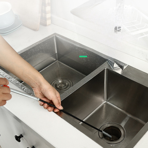 Sewer Toilet Pipe Foreign Object Grab Hook Unblocking Toilet Blockage Unblocking Tool Kitchen Black Floor Drain 