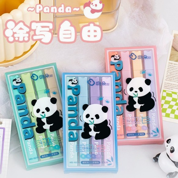 Caricatura adorable Panda Post-it - Notes Estudiantes Temporada escolar DIY Papelería Pequeños regalos de alto valor facial Paquete de regalo para niños