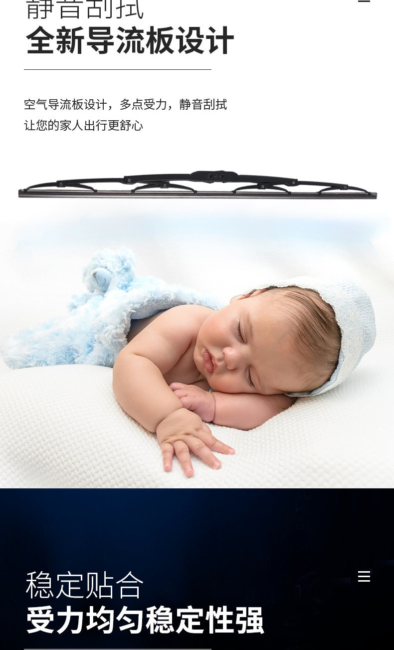 Shenghao electric three-wheeled and four-wheeled vehicle wipers with a metal frame are specifically designed for elderly mobility scooters and are compatible with new energy vehicles