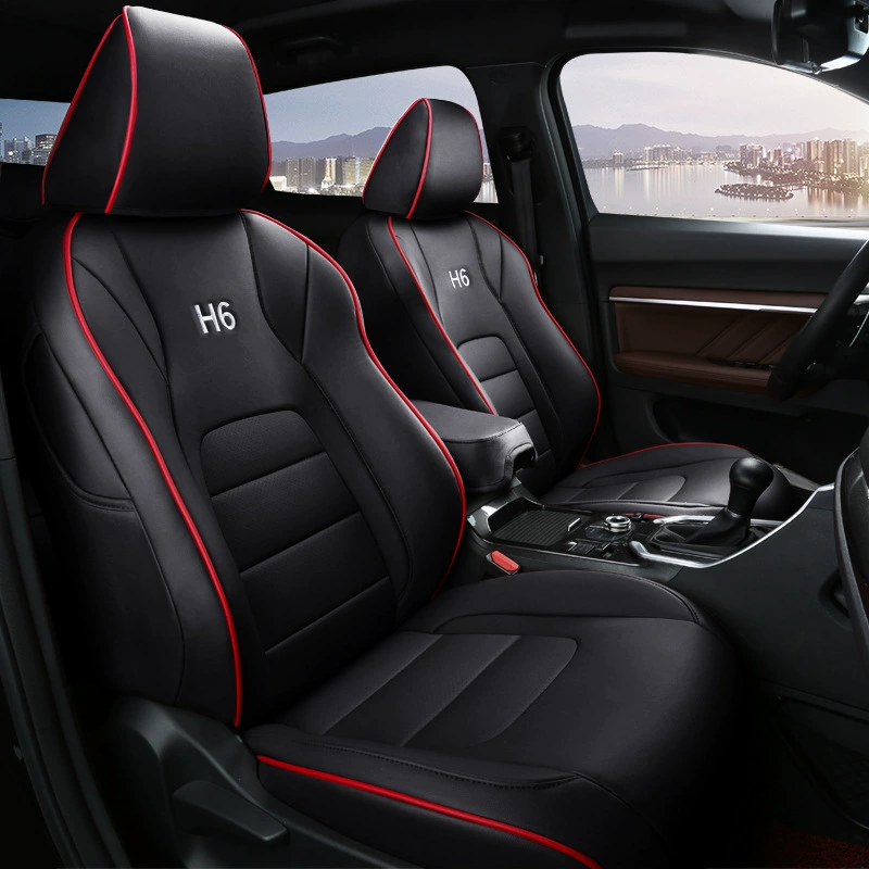 Чехлы на сиденья (Great Wall Haval H6) 5 мест, полный кожух, промежуточная кожа / износостойкая кожа
