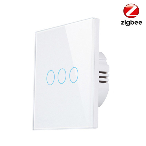 Eurocode graffiti Zigbee smart switch live and neutral wire \ single live and neutral common touch switch APP control button back